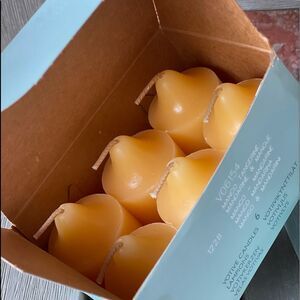 Partylite 6 pack votives in a exotic mango tangerine  NIB Retired Scent